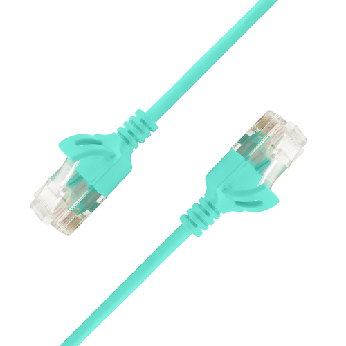 Mini/Slim Cat.6A U/UTP 28AWG Short-Plug Molded Patch Cable