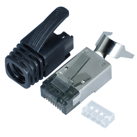 CAT.8 RJ45 Modular Plug with Strain Relief Boot