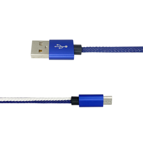 USB2.0 A Male TO Micro 5P Cable &nbsp;Aluminum Alloy + Nylon Braided &nbsp;&nbsp;2.4A Max