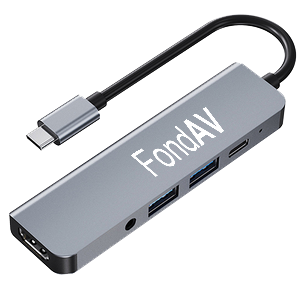5 in 1 USB C Hub to 4K HDMI and PD Charging and 2*USB 3.0 and Audio Docking Station