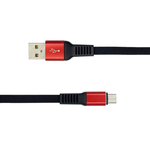 USB2.0 A Male TO Micro 5P Cable High Gloss Aluminum Alloy + Cloth Braided &nbsp;2.4A Max