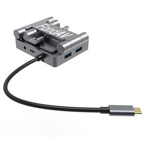 Folding 8 in 1 USB-C TO HDMI/ DP/RJ45/3*USB3.0/Audio With PD3.0 Docking Station